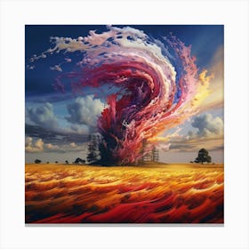 Milky Storm Canvas Print