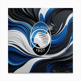 Atalanta BC Logo Wall Art 3 Canvas Print