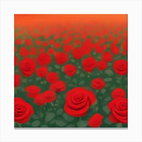 Red Roses 1 Canvas Print