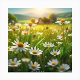 Daisy Field Canvas Print