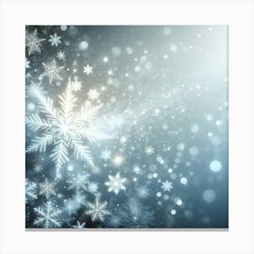 Snowflakes Background Canvas Print