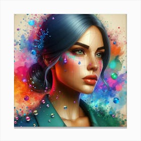 A stylish lady 19 Canvas Print