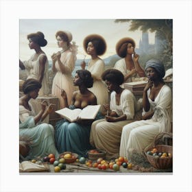 Women Of The Garden Canvas Print