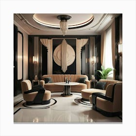 Deco Living Room 26 Canvas Print