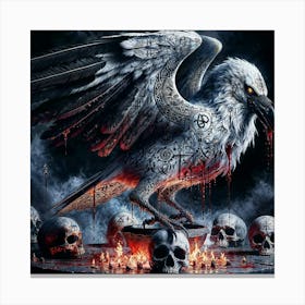Crow Of The Dead Canvas Print