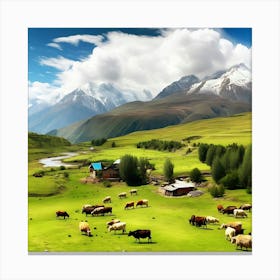 Tibetan Landscape 1 Canvas Print