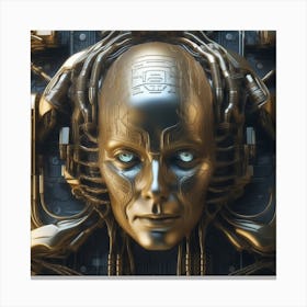 Cyborg Head 51 Canvas Print