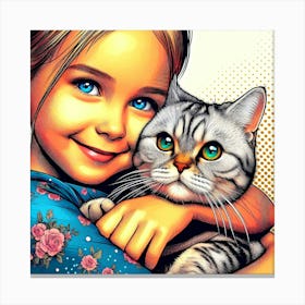 Feline Creative Cat Illustration 94 1 Canvas Print