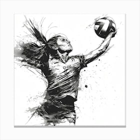 Volleyball Player Canvas Print