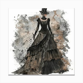 Victorian Dress Canvas Print