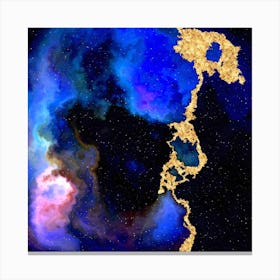 100 Nebulas in Space with Stars Abstract n.054 Canvas Print
