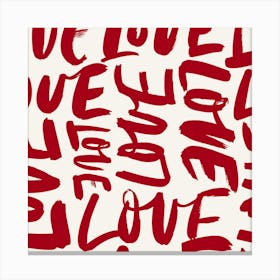 Love Love Love Canvas Print