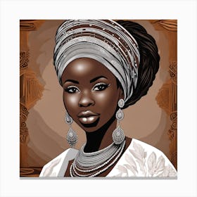 African Woman Canvas Print