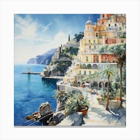 Pastel Palette: Seaside Symphony Canvas Print