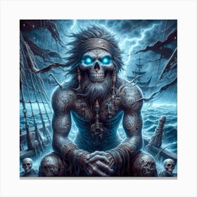 Smiling Pirate Canvas Print