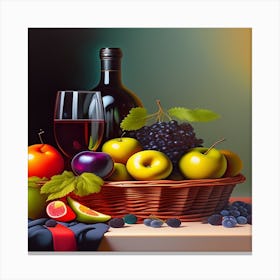 Fruit Table Canvas Print