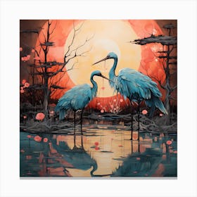 Scarlet Serenade Canvas Print