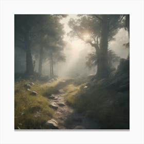 Path In The Woods 11 Canvas Print