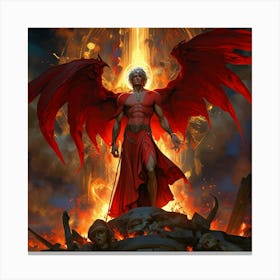 Demon Of The Gods Canvas Print