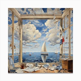 Leonardo Diffusion Xl The Sky From The Point Of View Of The Pa 1 Canvas Print