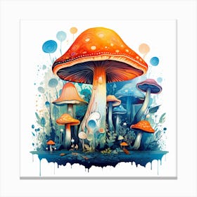 Mushroom Forest 14 Canvas Print