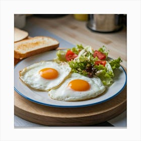 Breakfast On A Plate Canvas Print