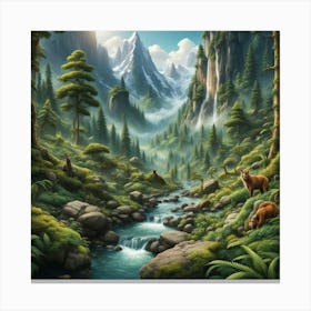 Mountain Stream 1 Canvas Print