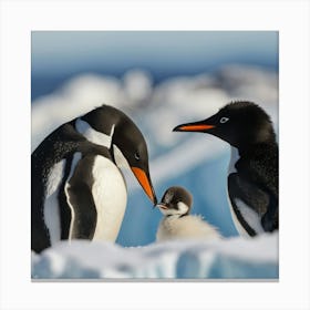 Antarctic Penguins 23 Canvas Print