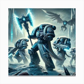 Frost Vanguard Ground Assault Scene Canvas Print