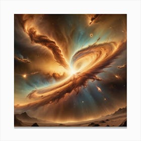 Galaxy In Space Canvas Print