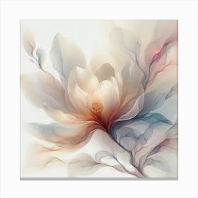 Abstract White Magnolia Flower Leinwandbild