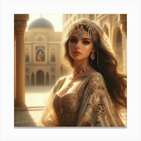 Arabian Gulf lady92 Canvas Print