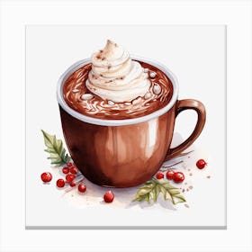 Hot Chocolate With Whipped Cream 2 Canvas Print