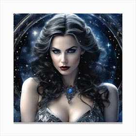 Gothic Woman with Magic Canvas Print