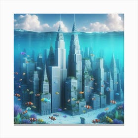 NYC Underwater Canvas Print