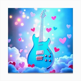 Guitar In The Clouds 1 Canvas Print