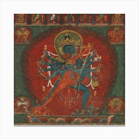 Chakrasamvara And Vajravarahi, Nepal, Kathmandu Valley Canvas Print