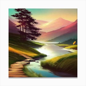 Landscape Painting 75 Canvas Print