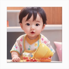 Korean Baby Canvas Print