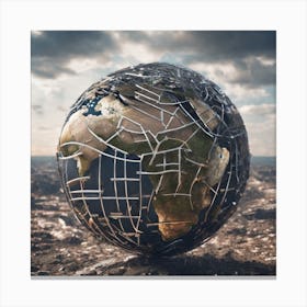 Earth In Ruins Canvas Print