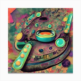 Pill Of Bliss Retro Surreal Art Collage Art Vintage Wall Print Trippy Wall Art Cl8ktlpc Upscaled Canvas Print