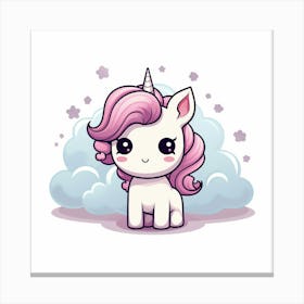 Cute Unicorn 182 Canvas Print