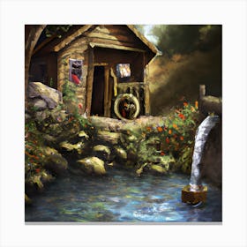 Cabin Home Canvas Print