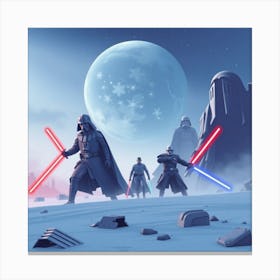 Star Wars The Force Awakens 2 Canvas Print