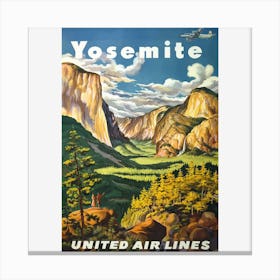 Yosemite United Air Lines Canvas Print