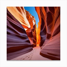 The walls of the canyon 10 Canvas Print
