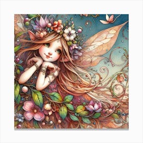 A Cute Fairy Canvas Print