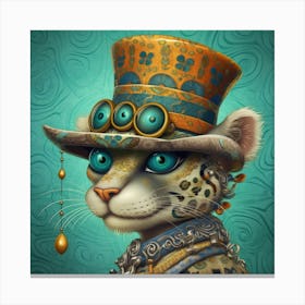 Steampunk Cat 8 Lienzo