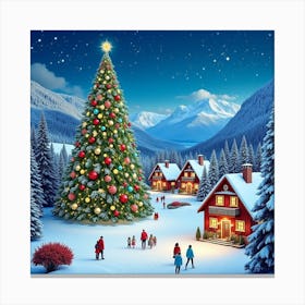 Christmas Village 6 Canvas Print