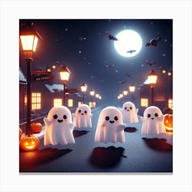 Ghosts On The Street Canvas Print